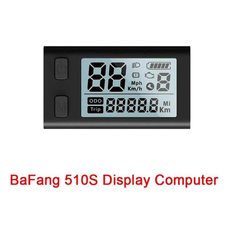 Ebike BaFang display 510S Display panel Black White Screen WP Plug For BaFang BBS01/02/HD Mid Central Motors Bicycle accessories