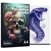 10/20/30/50/100 Uds DM nuevo papel de transferencia de tatuaje A4 papel de copia utilizado para máquina de transferencia de tatuajes accesorios de tatuaje de papel térmico