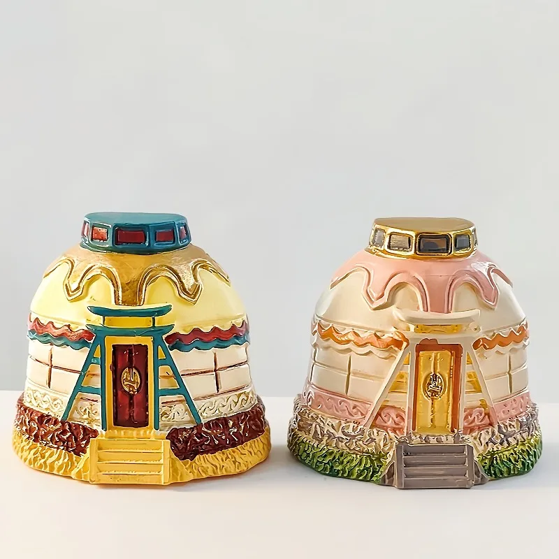 Mongolian People's Republic Fridge Magnets Ulaanbaatar Souvenirs Mongolian Yurts Lighting Fridge Stickers Wedding Gifts