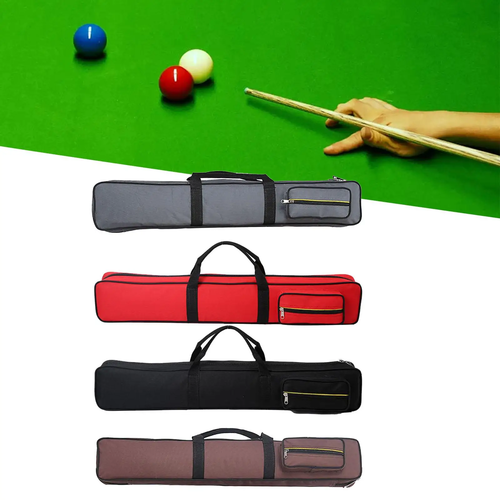 

Protective Case for Billiard Cues, Practical Carrying Bag, Accessory Set Included