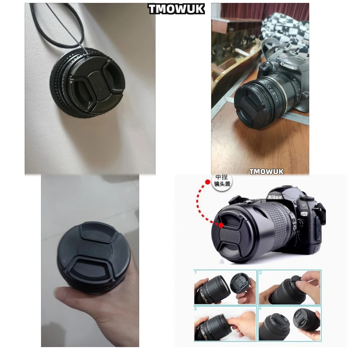 

For Hasselblad X1D-100C H2 H3DII-31 H4D-40 H5D-200C 501CM 907X 100C 903SWC Camera Lens Cap Protective Cover Center Pinch Snap-on