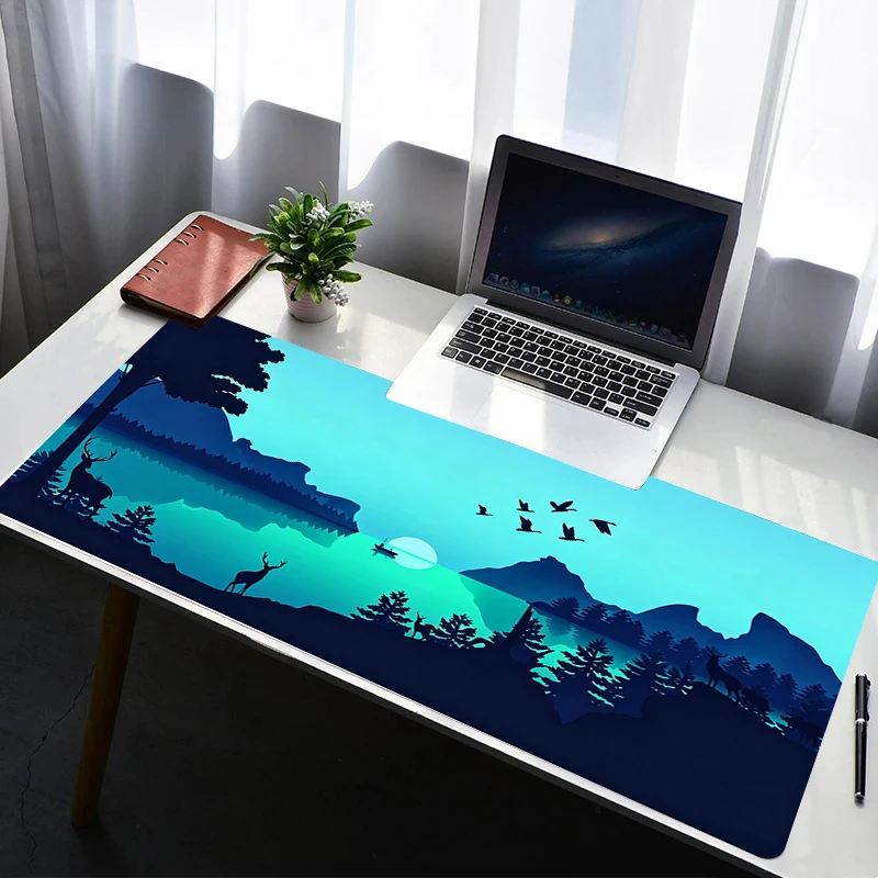 Mouse pad sunset glow gaming accessories computer keyboard gamer Designed specifically for e-sports games max mousepad