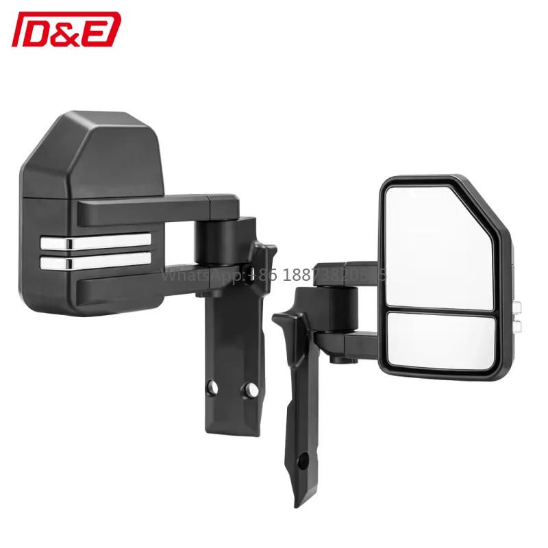 Extendable Towing Mirrors SH-TMLC79-8418-BLK fit for Toyota Land Cruiser 70-79 1984-2018 Black Pair