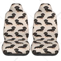 Dachshund Silhouette Car Seat Covers Vehicle Front Seat Covers Universal Fit Seat Protector 2 Pcs