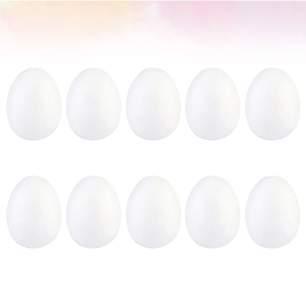 ไข่โฟมสำหรับงานประดิษฐ์ 50 ชิ้น ขนาด 6 ซม. สำหรับงาน DIY ระบายสี ทนทาน ใช้ในงานปาร์ตี้อีสเตอร์ อุปกรณ์สำหรับเด็กอนุบาล ของตกแต่งรูปไข่ งานประดิษฐ์รูปไข่