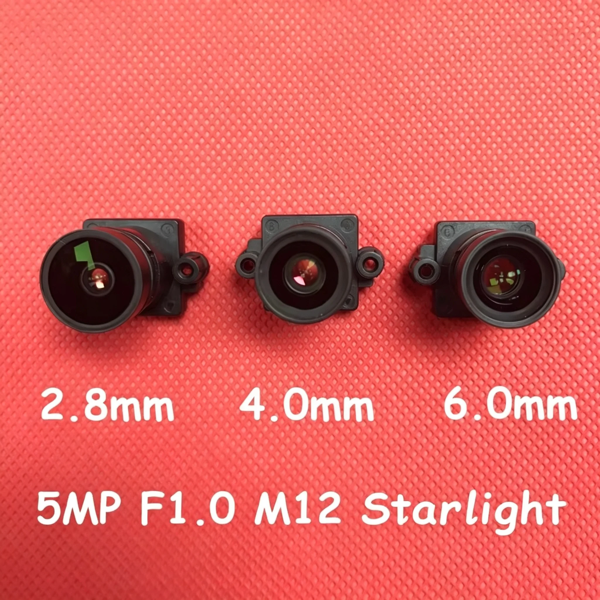 M12 5MP F1.0 Starlight 2.8mm/4mm/6mm IR Lens For CCTV Camera Module