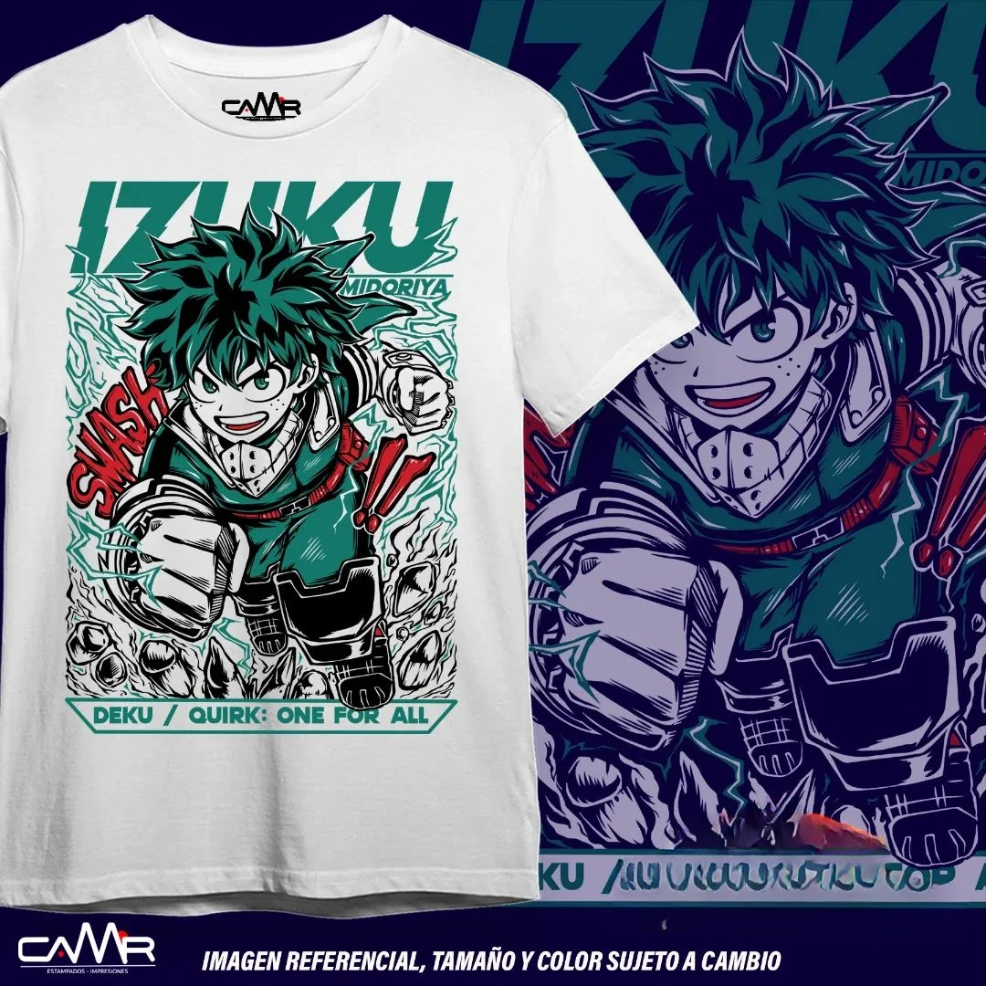 Deku T-shirt Boku no Hero  Japanese Manga Anime Midoriya Dabi Shoto Shirt