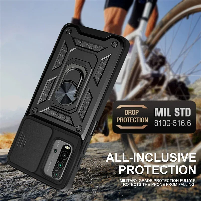 

For Xiaomi Redmi 9T Case Camera Lens Protective Armor Shockproof Magnet Holder Ring Phone Cases for Redmi 9 T Redmi9T Back Cover