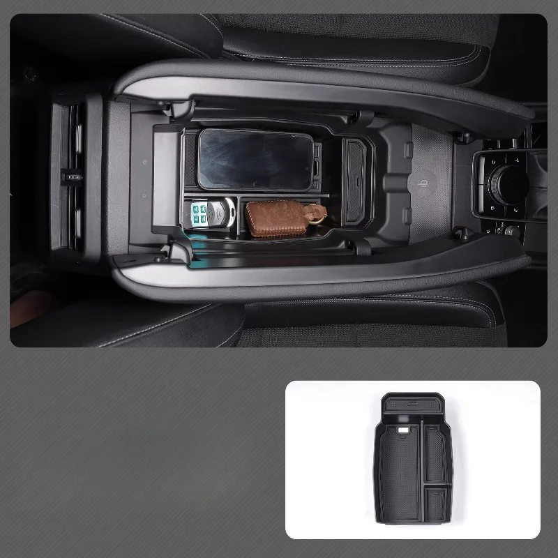 

For Mazda CX-50, Multifunctional Car Armrest Storage Box - Interior Organizer Modification Accessory