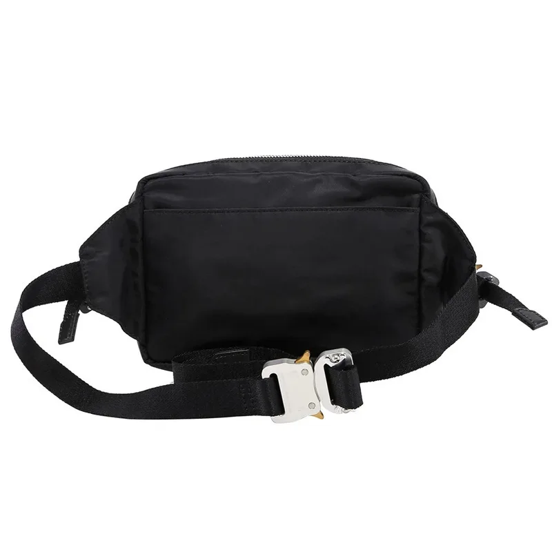 للجنسين نايلون أسود حقيبة كروسبودي 1017 ALYX 9SM نمط الخصر حقيبة موضة ملابس الشارع الرياضة في الهواء الطلق على ظهره مقاومة للماء