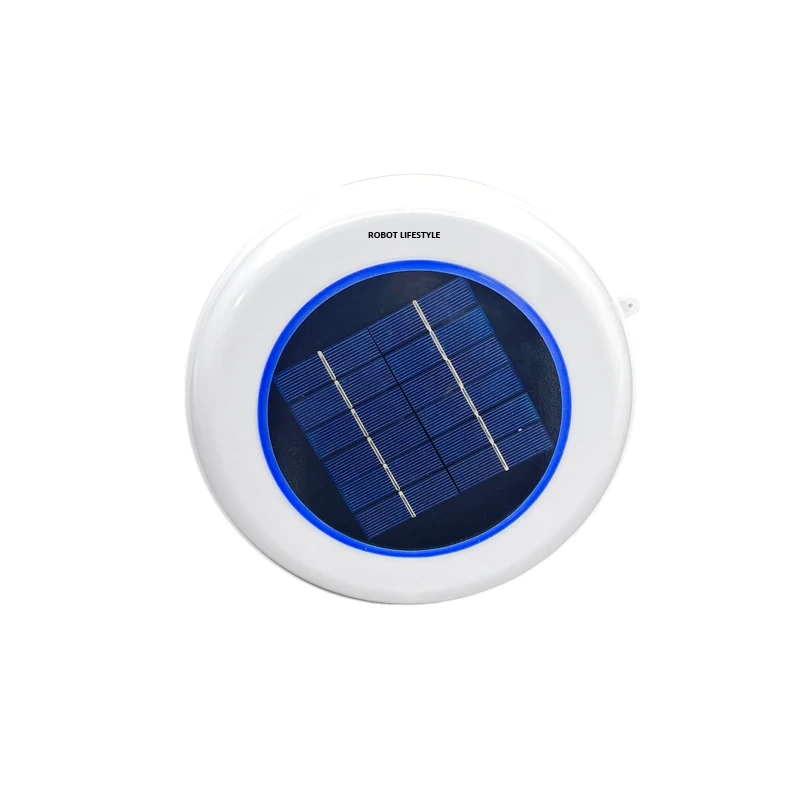 Solar Ionizer for Pool Wireless Cleaner Circular Solar panels Chlorine Free Algae Resistent