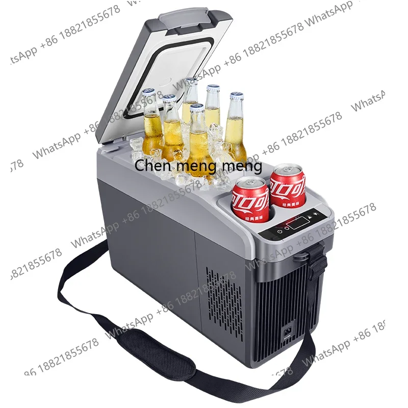 

Car refrigerator vertical central armrest box strap refrigerator 12V24VMPV modified compressor refrigeration