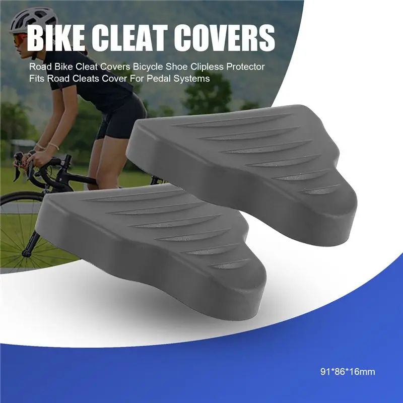L71A Road Bike Cleat Covers Bicycle Shoe Clipless Protector Fits Look Road Cleats Cover For Spd-Sl Pedal Systems