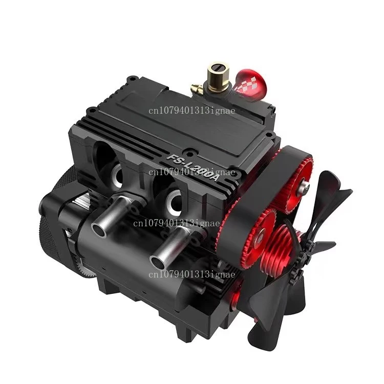 Twin cylinder engine all metal assembly model methanol fuel miniature mini engine mechanical toy assembly