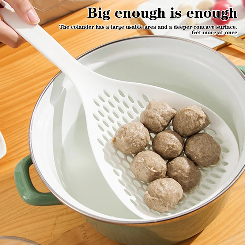 

Large Capacity Spoon Withstand High Temperature Hung Dumplings Leaking Not Easy To Deform Kitchen Supplies Tools