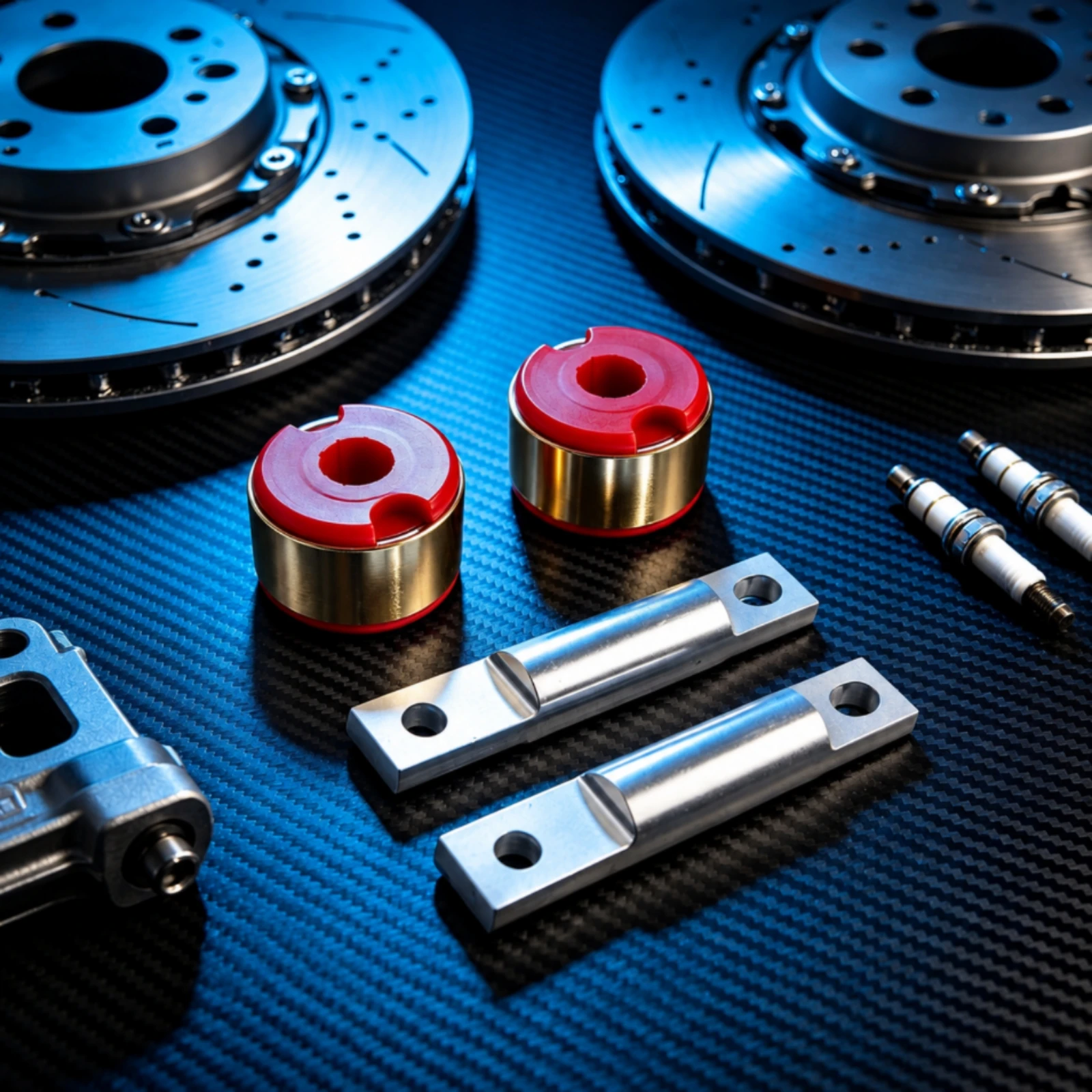 2 Pieces Rear Trailing Arm Bushing Vibration Reducing Rear Trailing-Arm Bushing with Metal Mounting Bracket Self Installation