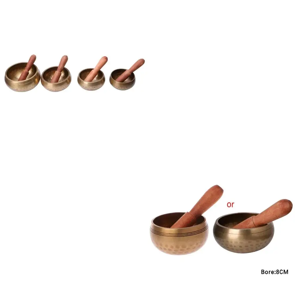 Tibetan Buddhism Singing Bowl Hand Hammered Yoga Copper Meditation Gift