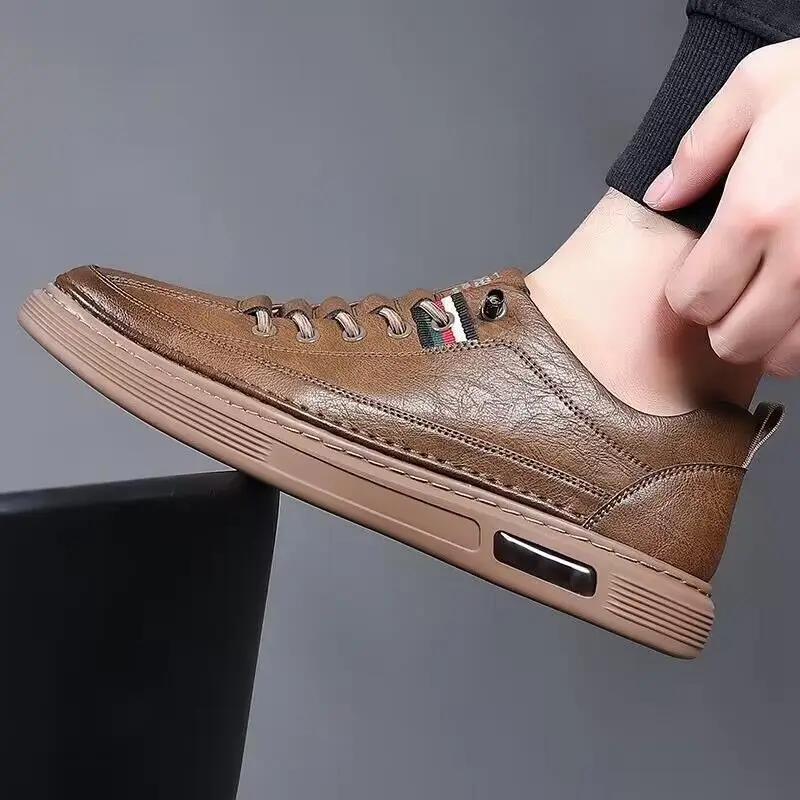 Chaussures plates décontractées pour hommes, baskets pour hommes, banquet haut de gamme, intérieur confortable, fait à la main, tendance de la mode,