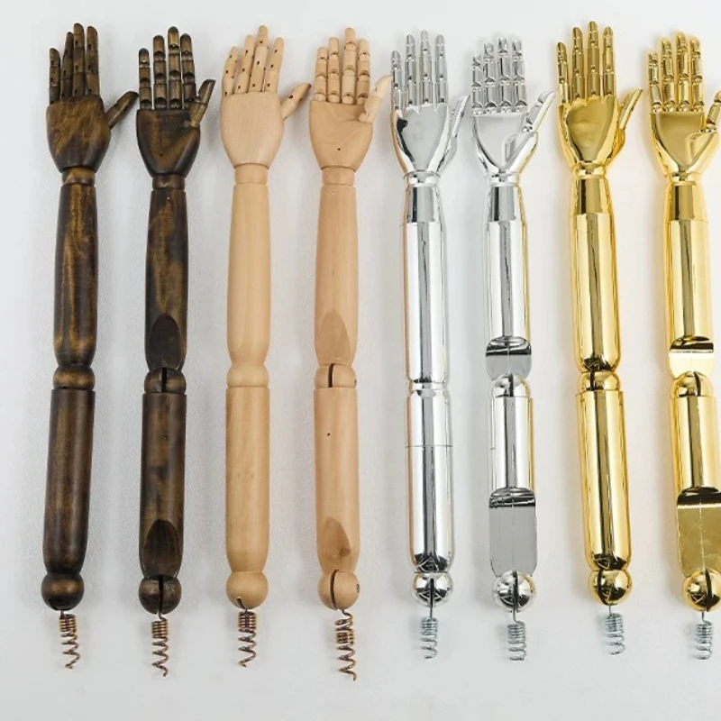 Model display Props Mannequin Femme Accessories Solid Wood Robotic Arm Flexible,Plastic Male And Female Children's Arms AT376