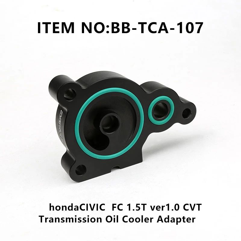 

Gear Box Transmission Oil Cooler Adapter Base Plate Sandwich For Honda Civic FC1 FK7 FL1 1.5T 2.4L CVT Engine Cooling BB-TCA-107