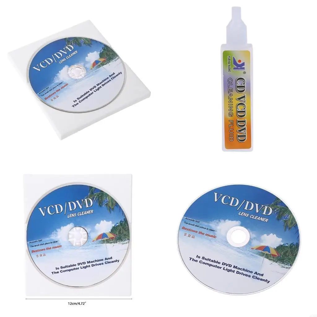 

Набор инструментов для ремонта DVD 4 в 1, комплект для очистки объектива, чистящая жидкость для удаления грязи, жидкость