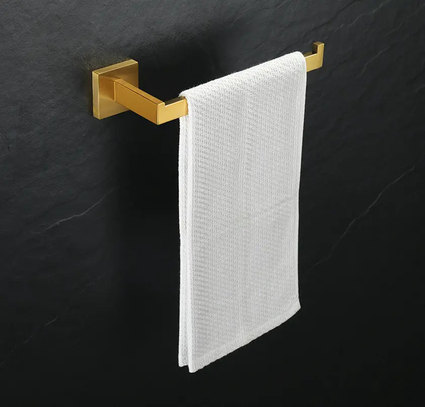 Bathroom stainless steel bathroom pendant set, towel rack, tissue holder, towel ring, coat hook, bathroom five piece set