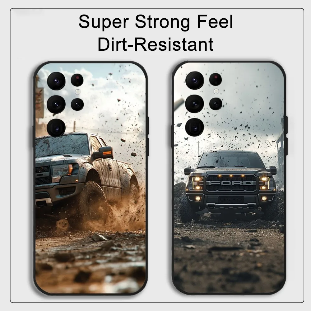 F-Ford f150 Phone Case  Samsung S series s20 s21 s22 s23 s24 FE Plus Ultra TPU Soft to Skin-friendly case