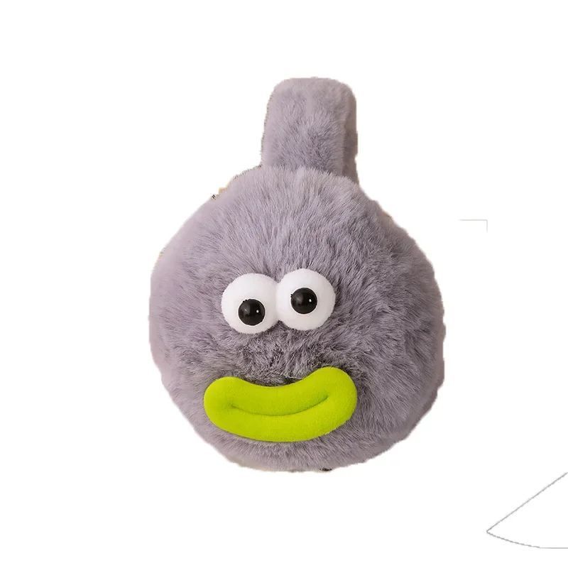 Funny Big Mouth Plush Earmuffs Cute Creative Winter Warm Ear Protection Ear Cover for Students Going Out Riding Cold Ear Pack