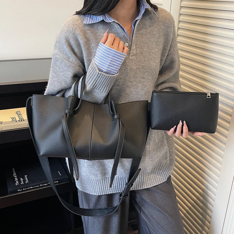 حقيبة كتف نسائية ذات سعة كبيرة من جلد البولي يوريثان 2025 حقيبة كروس كبيرة شتوية فاخرة مصممة حقائب يد نسائية ذات علامة تجارية