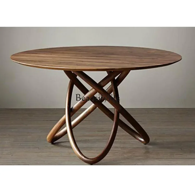 LJYNordic solid wood dining table theme restaurant cafe personalized casual table