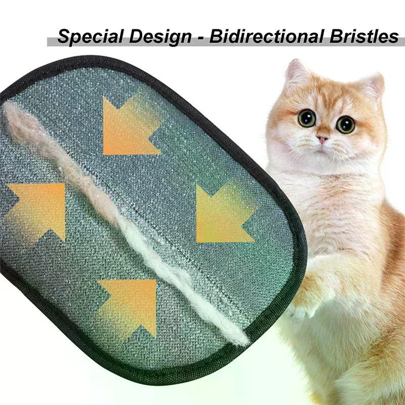 Hair Remover Electrostatic Gloves, 2025 New Pet Hair Removal Glove For Cats & Dogs Pet