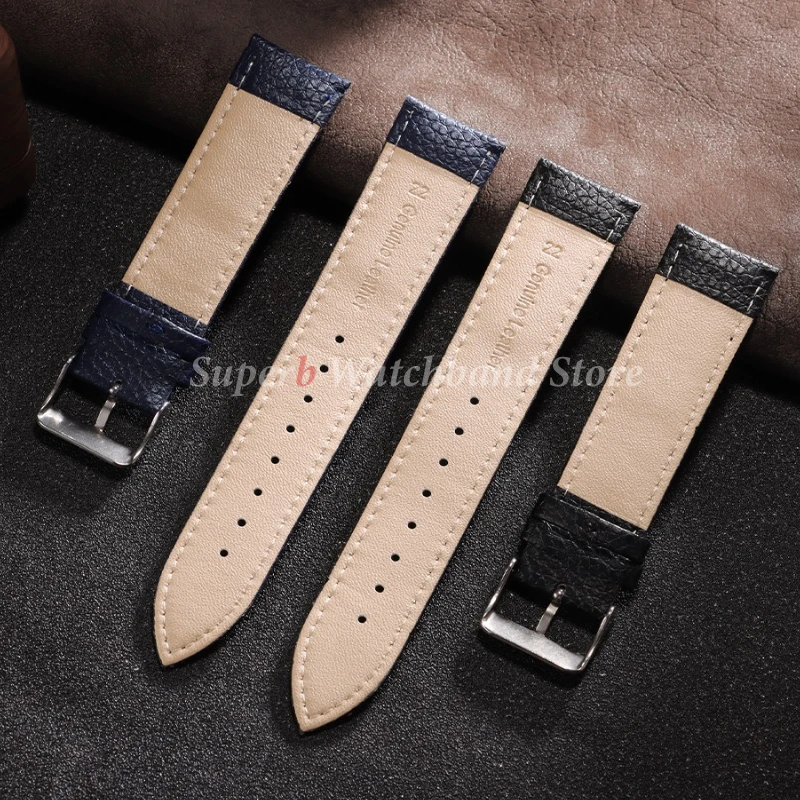 الجلود حزام (استيك) ساعة 10/12/14/16/18/20/22 مللي متر الليتشي نمط تصميم حزام لهواوي GT5/4/3 رجل امرأة حزام الساعات اكسسوارات