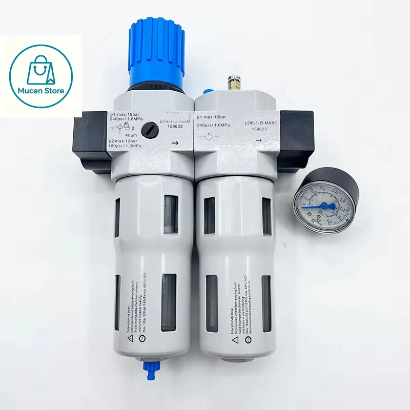 1PC New FRC-1/4-D-MIDI FRC-3/8-D-MIDI Air Filter Regulator 186497 186500 159588 159589 Pneumatic Service Unit