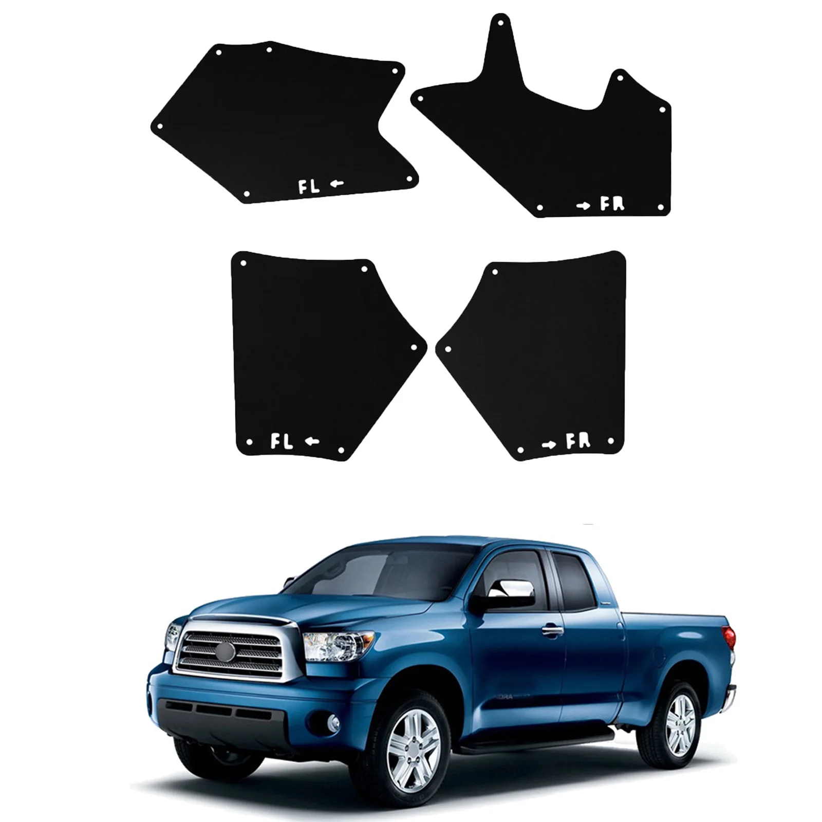 

Car Mud Flaps for Toyota Tundra 2008-2021 Mudguard Splash Guards Fender Front Rear Wheels Mudflaps Accessories Styling