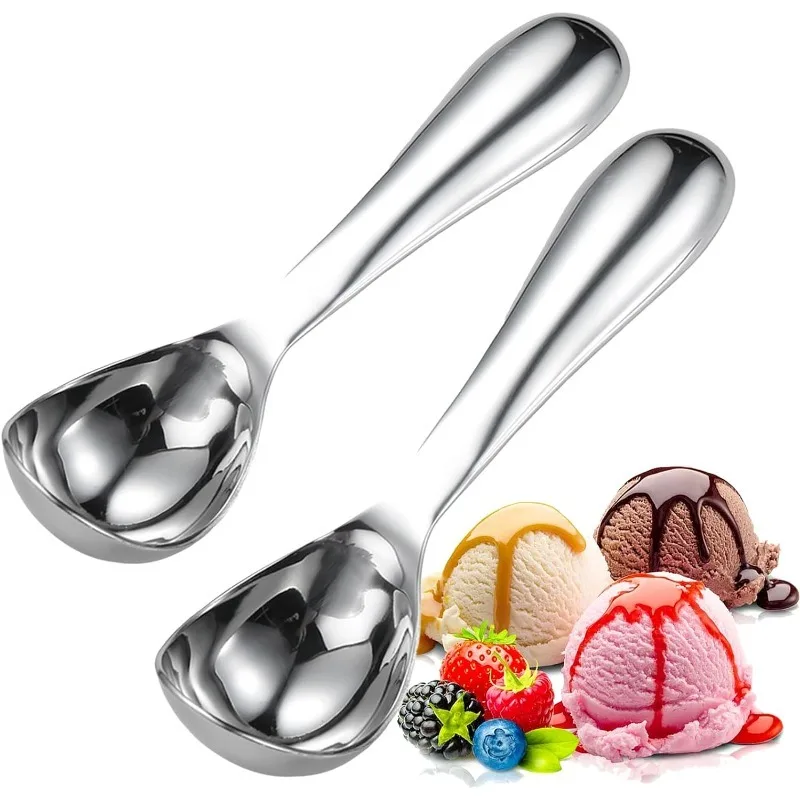 

Ice Cream Spoon Stainless Steel Ice Cream Digger Non-Stick Fruit Watermelon Ices Ball Maker Tool Kitchen Accessories Gadgets