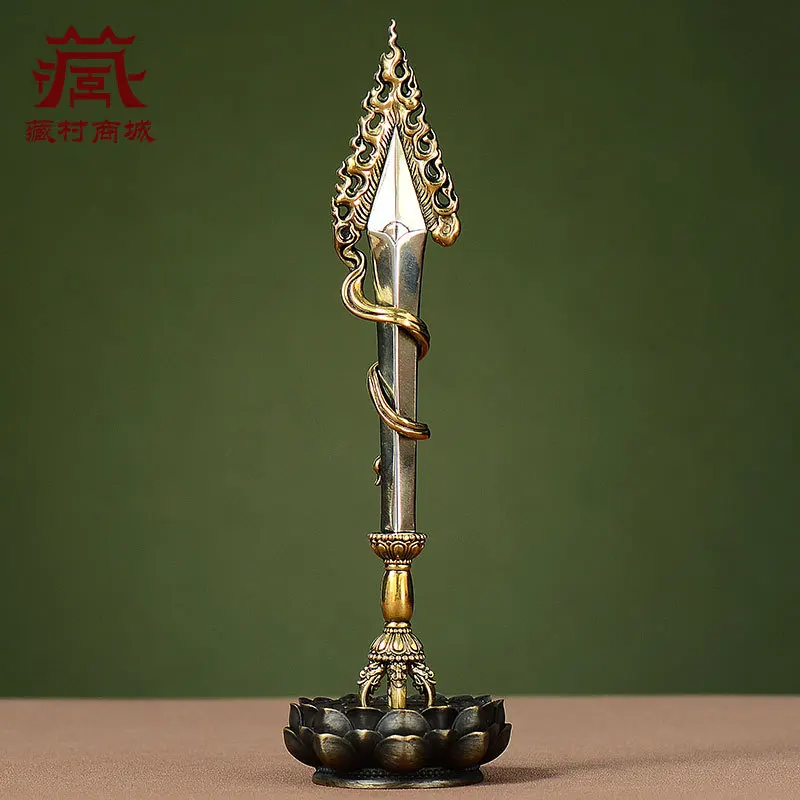 Buddha's Wisdom Collection: Manjushri Sword Ornament, Decorative Piece for Indoor Entryway, Study, or Desk