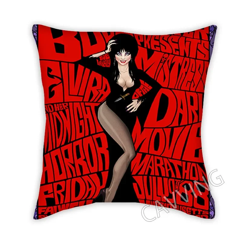 E-Elvira Mistress  3D Printed Polyester Decorative Pillowcases Throw Pillow Cover Square Zipper Cases Fans Gifts Home Decor  P02