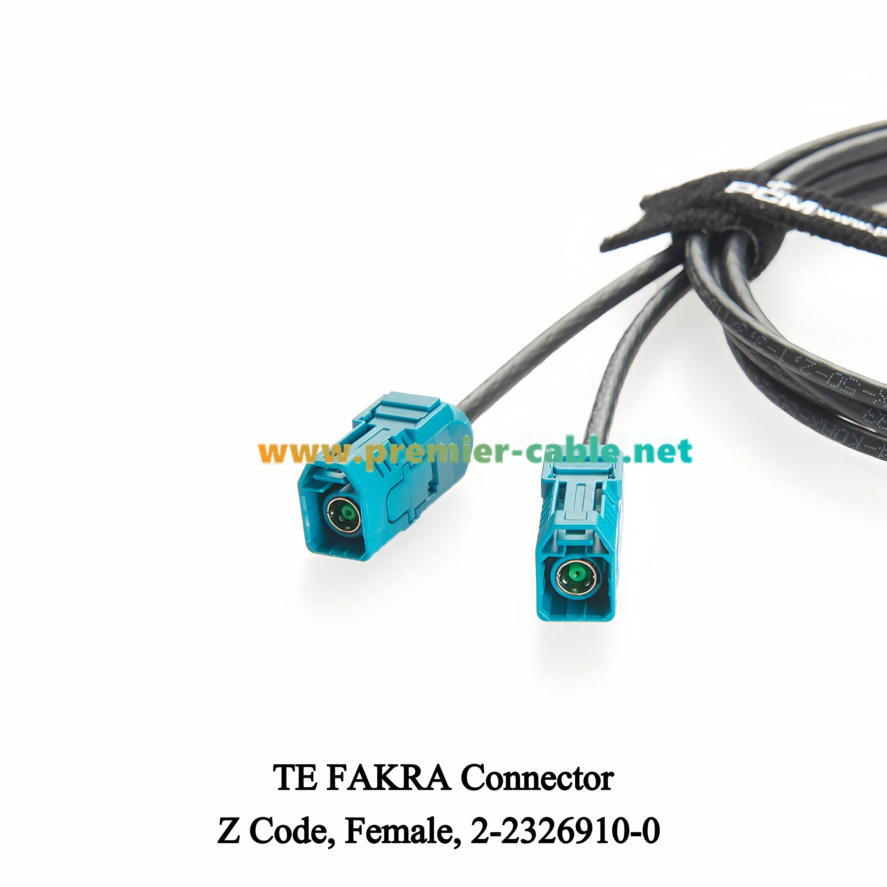 2-in-1 TE Mate-AX Mini Fakra Z auf Fakra-Buchse, zwei Anschlüsse, HF-Koaxialkabel, 2-2306868-9 auf 2-2326910-0, Kfz-Videokabelbaum – Detail 3