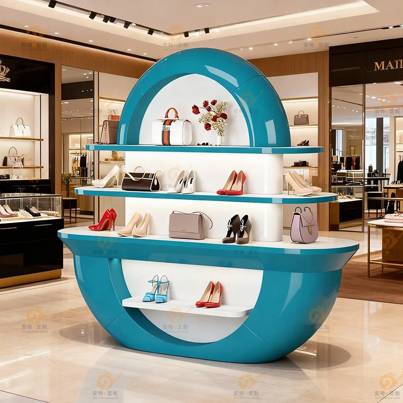 Specialty Store Nakajima Display Cabinet Showroom Product Display Cabinet Beauty Salon Product Sample Showcase Shelf Customized