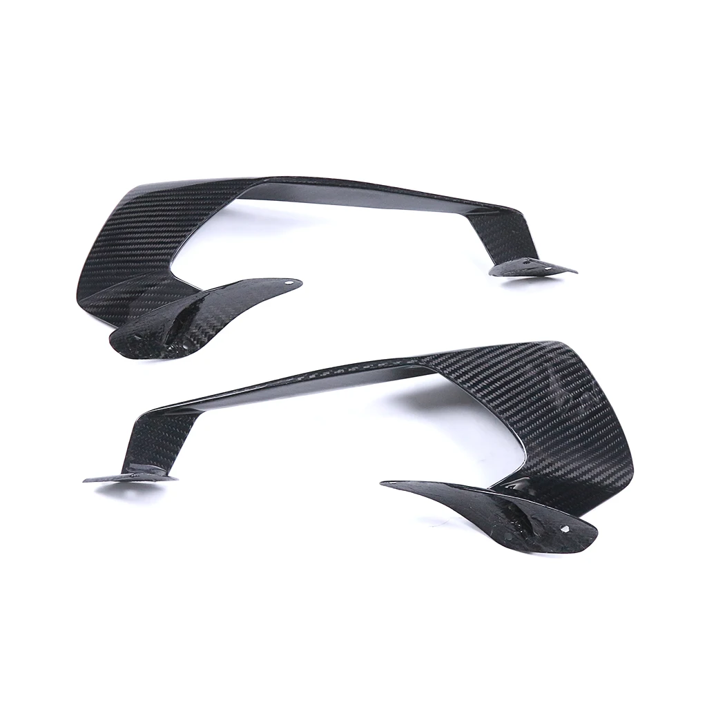 لياماها YZF-R1 R1M 2025 دراجة نارية الجبهة اكسسوارات 100% 3K ألياف الكربون الجافة الثابتة غطاء الجناح المفسد الهوائية حامي #6