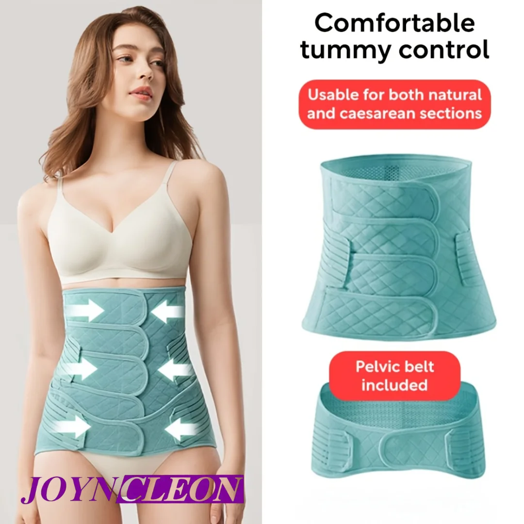 حزام دعم لاستعادة البطن بعد الولادة باللون الوردي من JOYNCLEON مع أشرطة تحكم في البطن قابلة للتعديل، حزام فيليك للعناية بعد الولادة