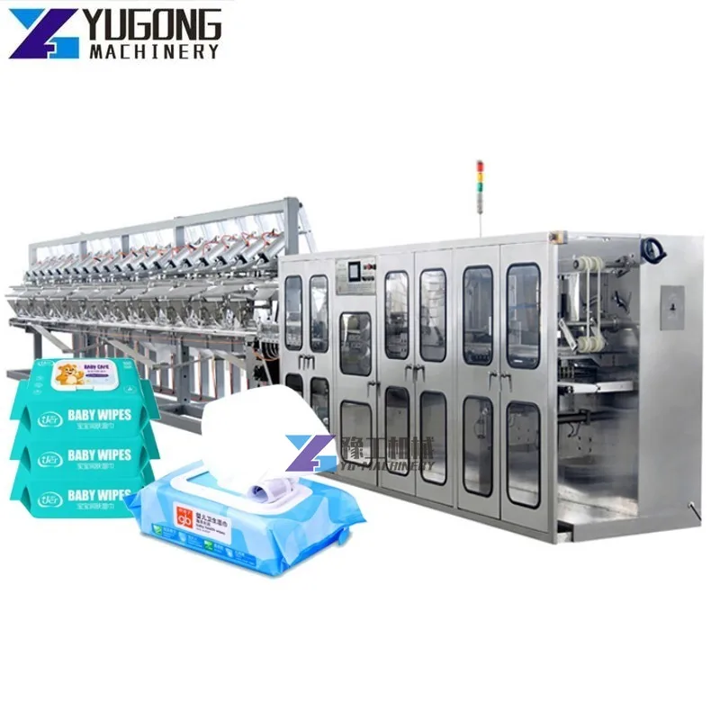 High Quality Production Line Machine Wet Wipes High Speed Full-Auto Nonwoven Baby Disinfected Wet Wipes Making Machine