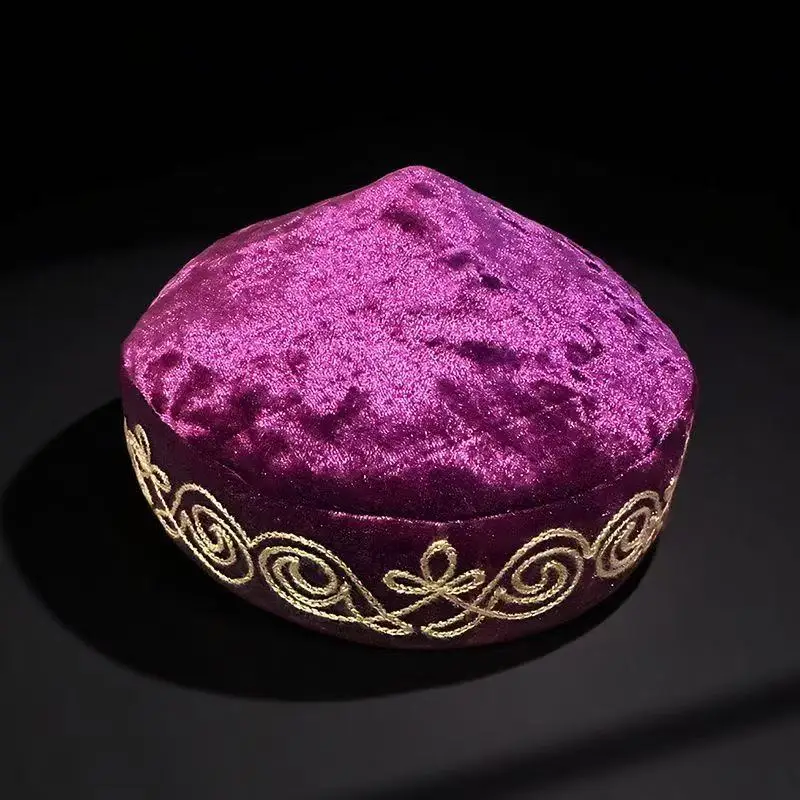 

Muslim Caps For Women Clothing Prayer Hat Hand Embroidery Kufi Islamic Saudi Arabia Jewish Headwraps Party 03649