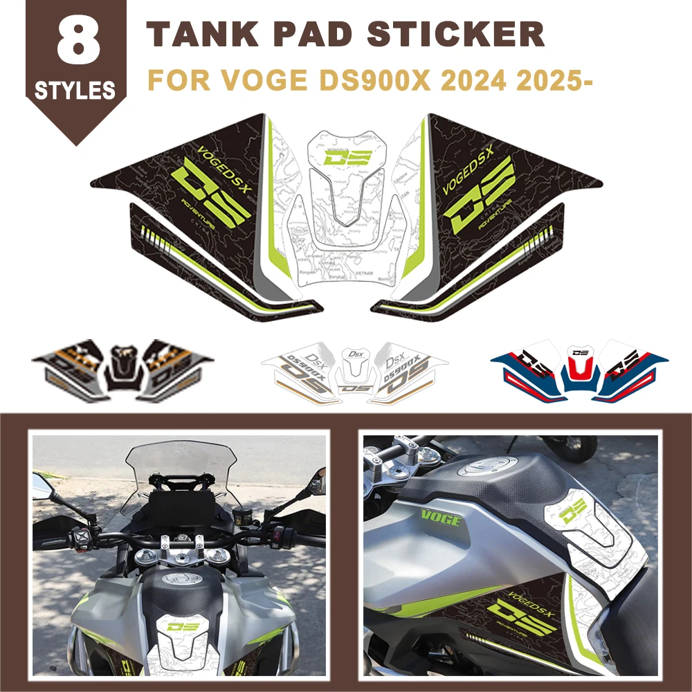 Motorcycle Tank Pad Stickers Fuel Gas Tankpad Decals Protective Sticker Protection For VOGE DS900X 900DSX DSX900 DSX 900 2024-