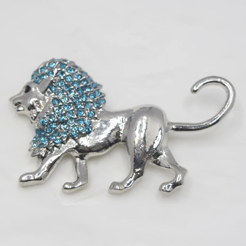 

12 шт./лот, оптовая продажа, модная брошь в виде животного, стразы, лев, корсаж, булавка, броши, ювелирные изделия, подарочные аксессуары C101064