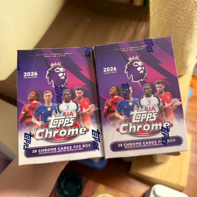 2026 Topps Premier League Chrome Premier League Hobby/Value/Tin/Hanger Gama completa de tarjetas de estrellas del fútbol Tarjetas coleccionables