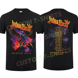 Maglietta estiva da uomo 2024 Judas Priest The indistruttibile Shield Winged Man Tour 2024 Tour T-Shirt maniche corte 100% cotone S-3XL