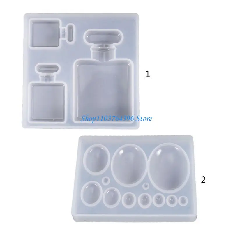 قالب سيليكون سهل التنظيف لزجاجات العطور الصغيرة، قالب إكسسوارات المجوهرات الأنيقة، قالب صنع الإكسسوارات للحرفيين