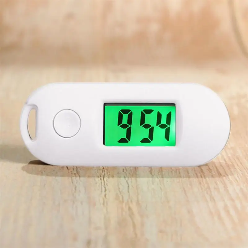 Keychain Electronic Clock Mini Portable LED Digital Display Mute Student Exam Study Home Decor