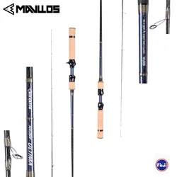 Mavllos ULTIMA Crappie Spinning Fishing Rod, Fuji Ring Fast UL Tip ,Lure 1-6g Line 2-6lb,30T Carbon Ultralight BFS Casting Rod